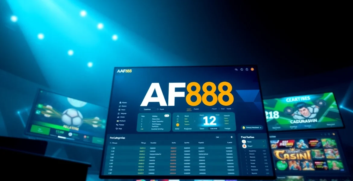 Experience AF88's user-friendly online betting platform with modern design and vibrant features.