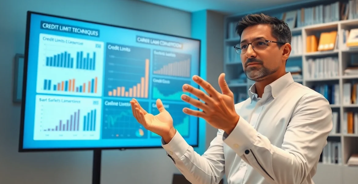 카드 한도 현금화를 설명하는 전문가가 있는 현대적인 사무실