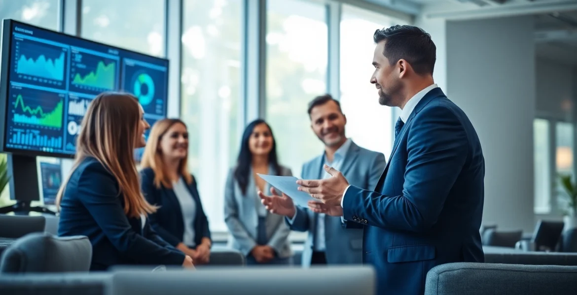 Elevate your company with expert Business IT Solutions guidance in a collaborative office environment.