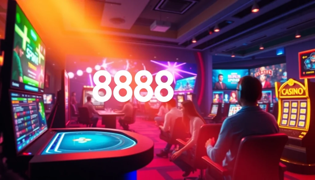 Exciting digital gaming experience showcasing 888new's vibrant online betting interface.