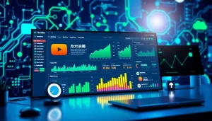 Visual representation of a youtube smm panel highlighting analytics and social media marketing tools.