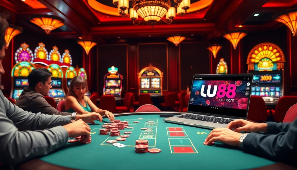 Experience excitement at uu88 com, featuring dynamic poker gameplay and vibrant casino elements.