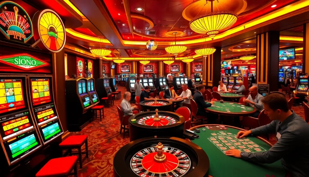 Experience the thrill of gaming at https://rr88.pizza/ with vibrant casino tables and engaging players.
