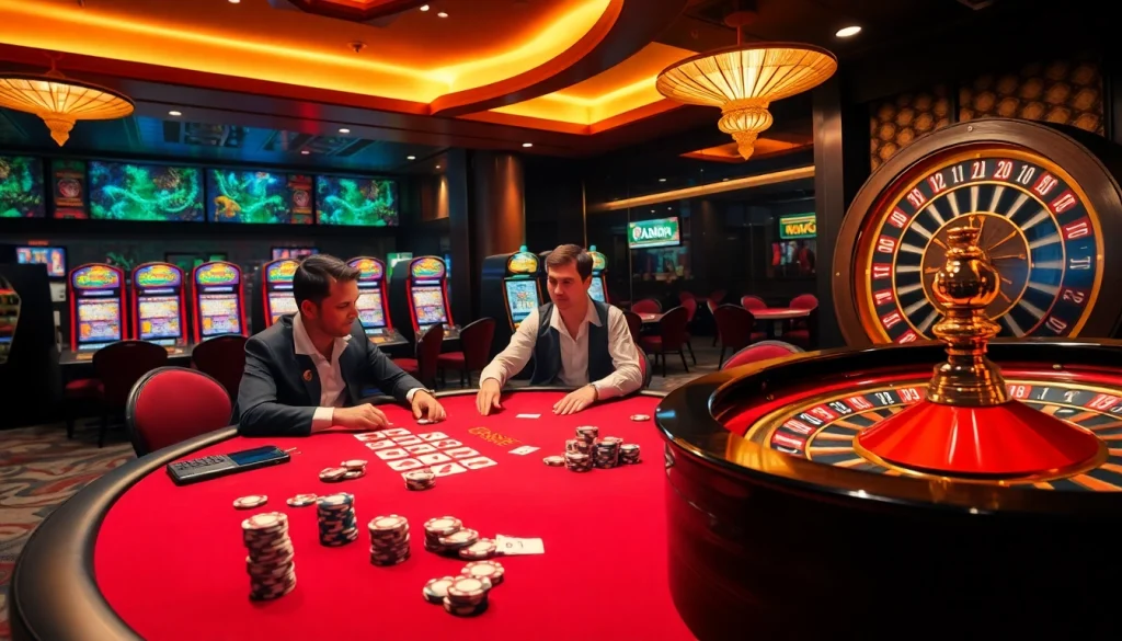 Experience the excitement of 88bet with players engaged at a luxurious poker table.