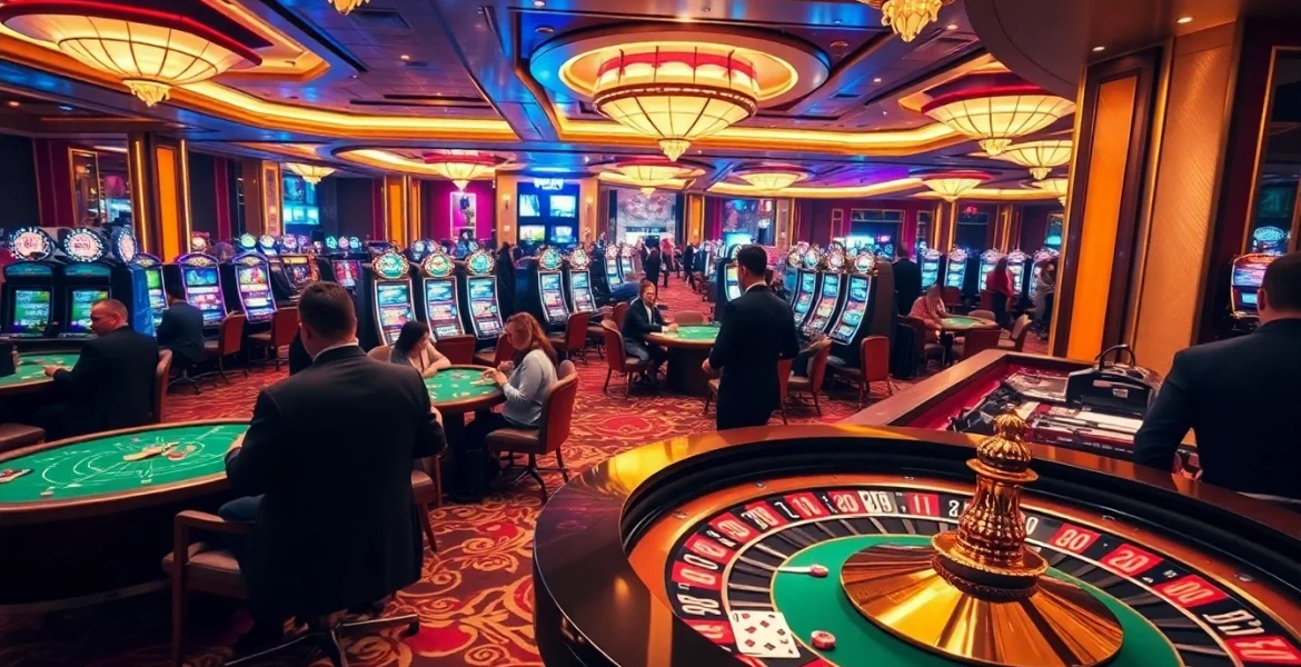 Players enjoying various games at the luxurious xx88 casino, showcasing excitement and modern gambling.