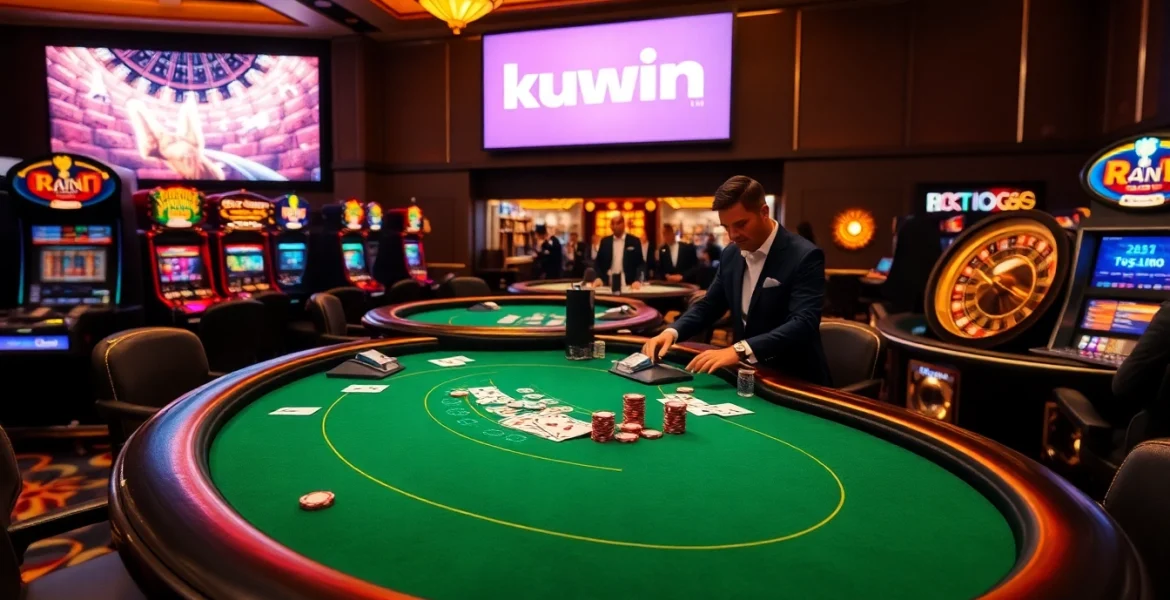 Experience thrilling gameplay at kuwin.com with vibrant casino tables and live dealers.