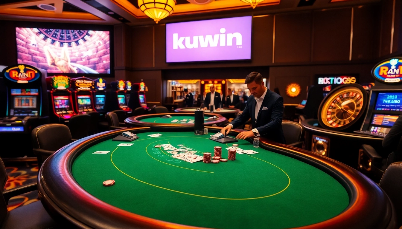 Experience thrilling gameplay at kuwin.com with vibrant casino tables and live dealers.