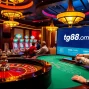 Experience the excitement at tg88.com with lively casino tables and vibrant slot machines.