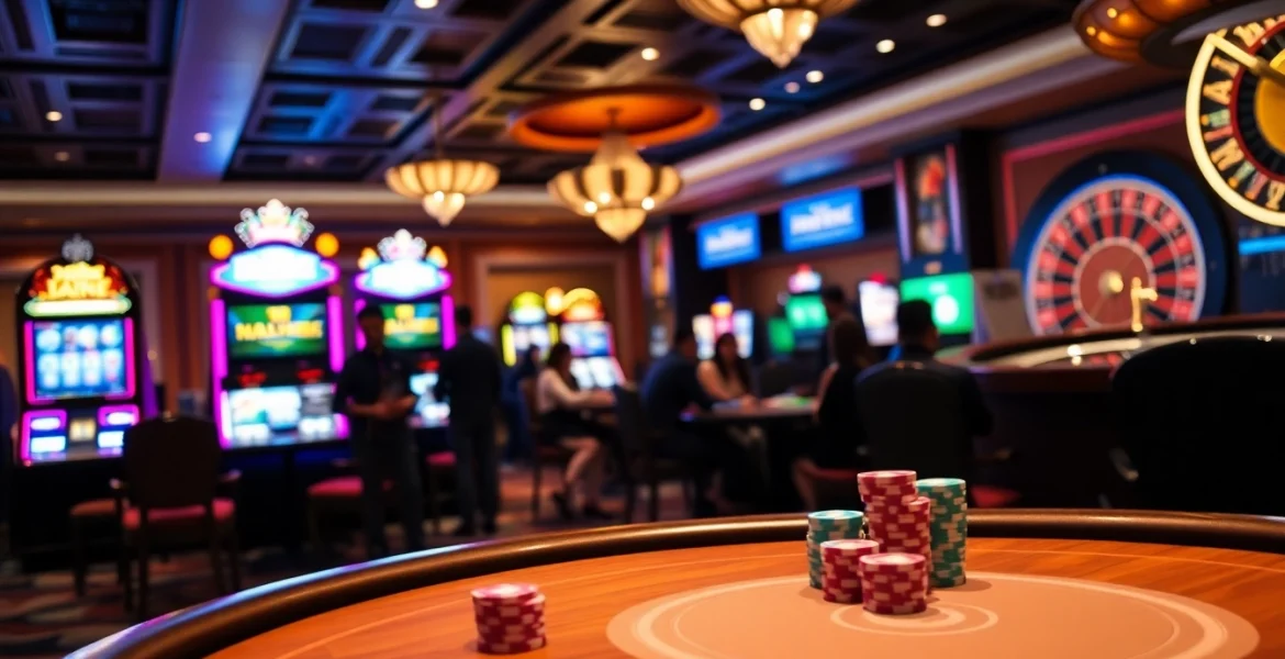 Experience thrilling gameplay at https://rr88.gratis/ with vibrant poker chips and engaging casino ambiance.