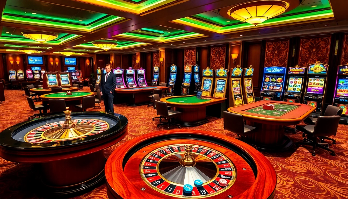 KJC players enjoying high-stakes poker at an elegant casino gaming table.