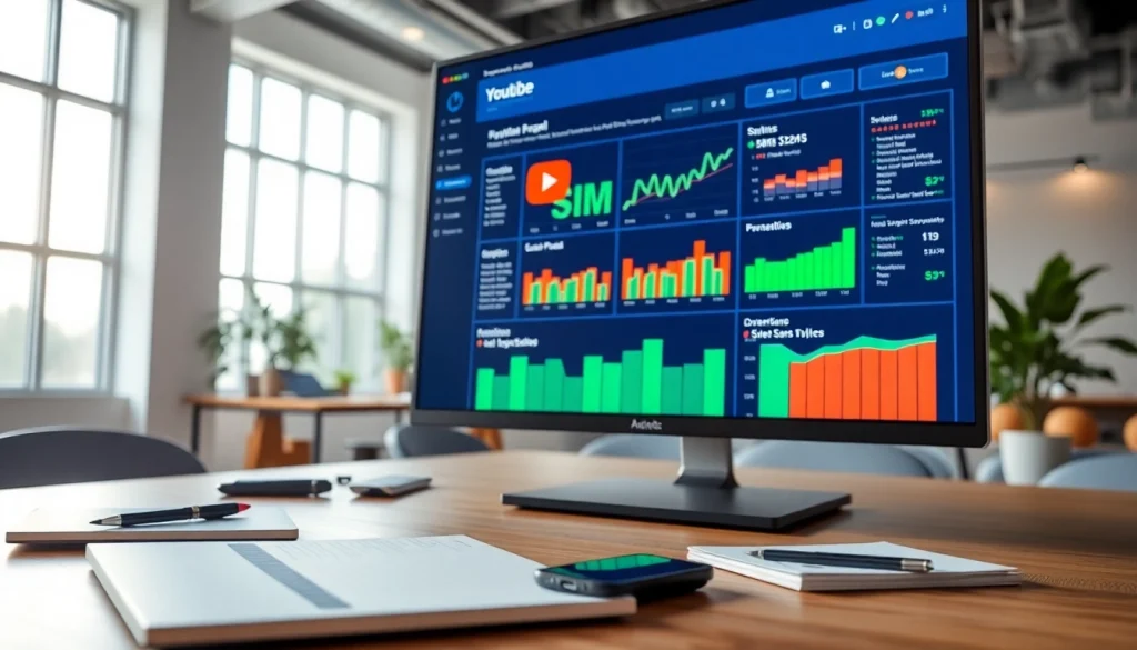 Analyze the benefits of using a youtube smm panel in a modern marketing office environment.