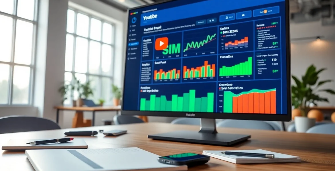 Analyze the benefits of using a youtube smm panel in a modern marketing office environment.