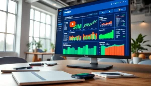 Analyze the benefits of using a youtube smm panel in a modern marketing office environment.