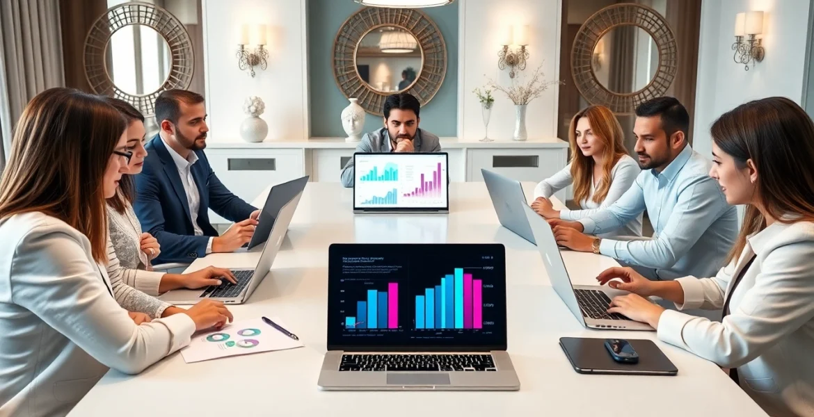 Enhancing medspa digital marketing strategies during a collaborative marketing session.