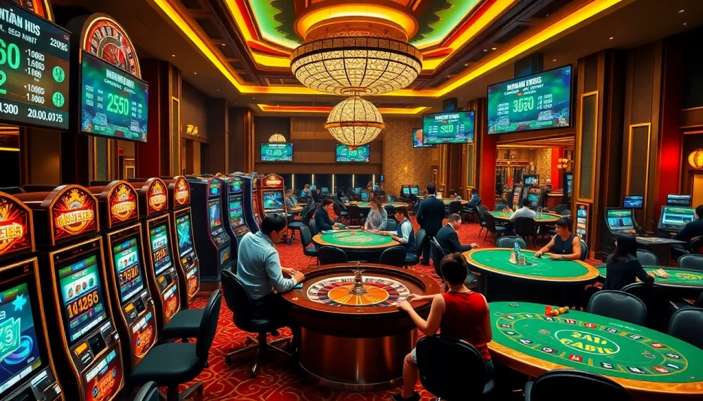 Engage with the excitement of gambling at a lavish casino, exploring strategies and tips like "Nếu như vậy bám vào đây".
