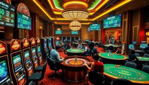 Engage with the excitement of gambling at a lavish casino, exploring strategies and tips like "Nếu như vậy bám vào đây".