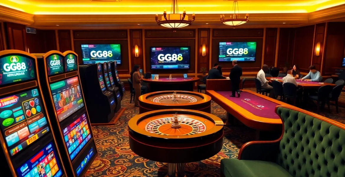 Experience the excitement at gg88 com with vibrant slots and a lively poker game.