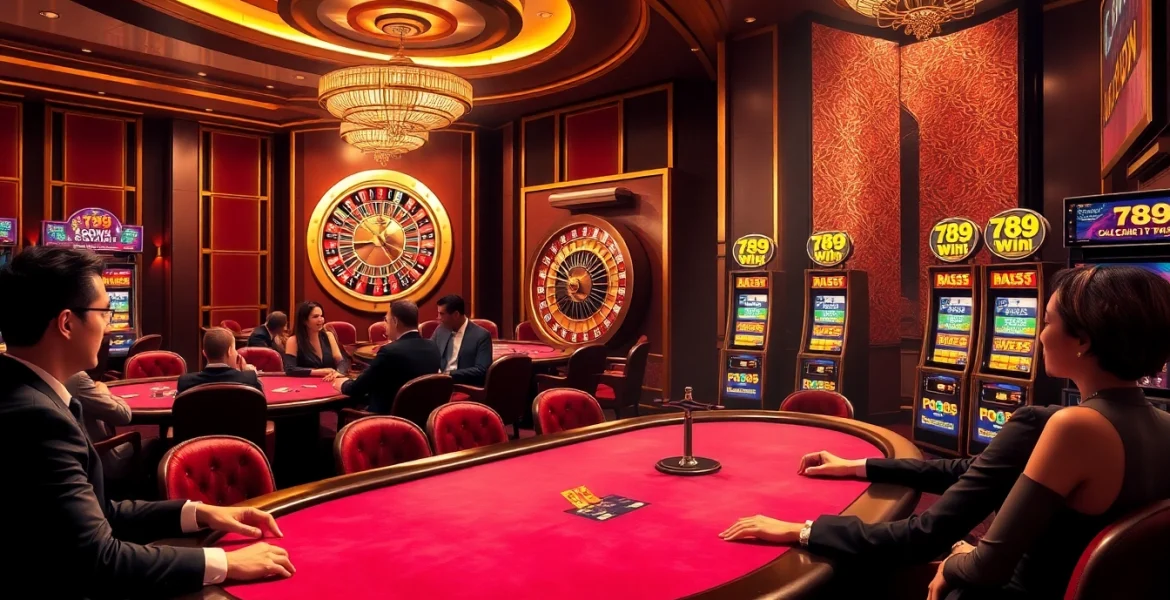 Engaged players enjoying strategic gameplay at casino tables, highlighting 789 win excitement.