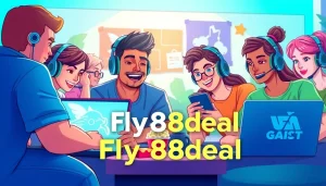 Diverse gamers engaging online, showcasing fly88deal community spirit.