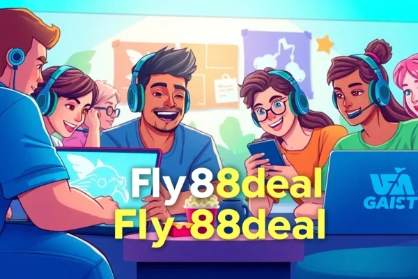 Diverse gamers engaging online, showcasing fly88deal community spirit.