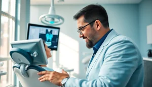 dental implant dentist in cheras consulting with a patient in a modern dental clinic