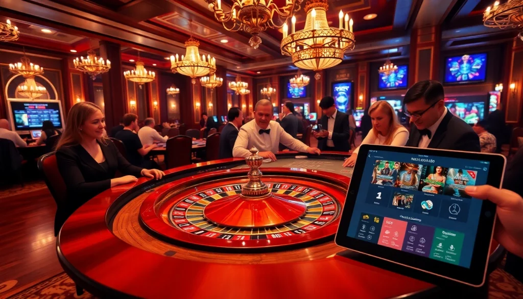 Engaging players at a luxurious casino table featuring https://lc88.bio/ with vibrant gaming atmosphere.