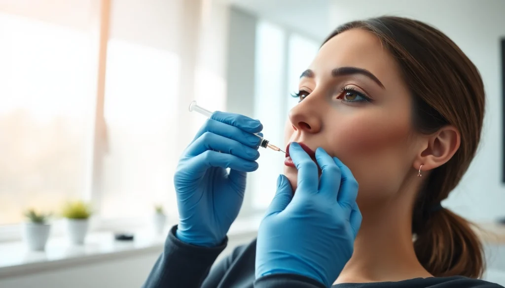 Client receiving Botox Nyack treatment in a modern, professional clinic environment.