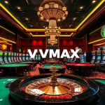 Experience the excitement at nhà cái vmax casino with vibrant gaming tables and luxurious slot machines.