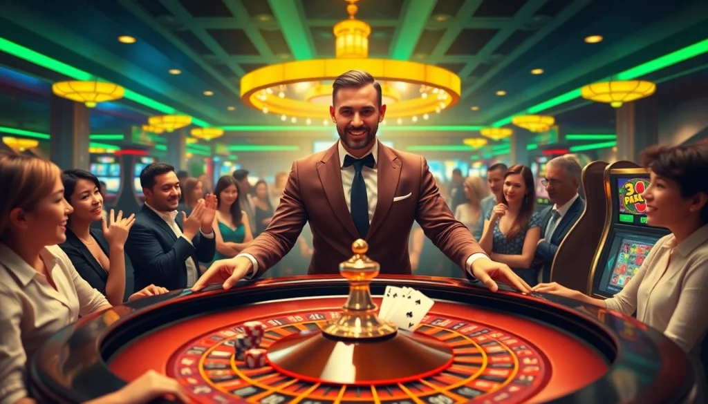 Experience high-stakes excitement at https://32win.capital/ with a bustling online casino scene featuring professional dealers and vibrant games.