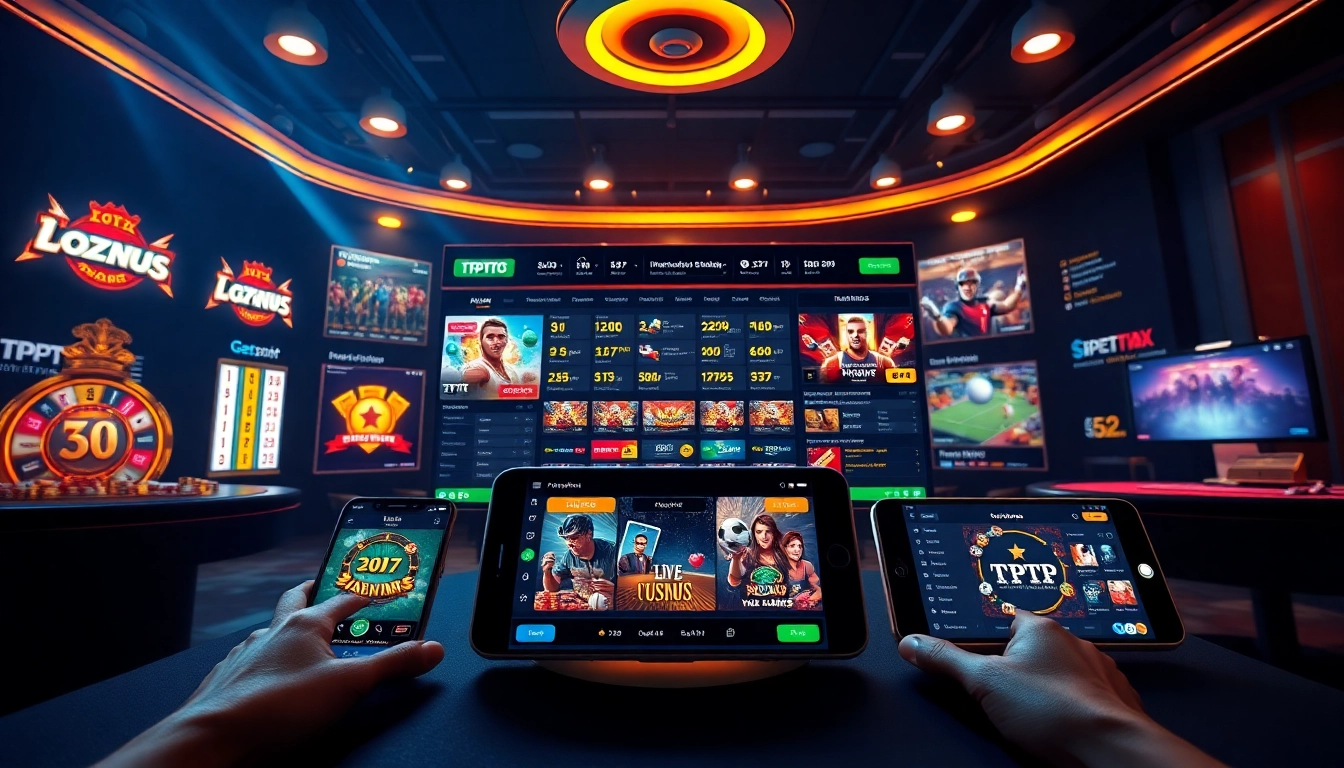 Engaging online betting interface showcasing TPTP's variety of games and promotions.