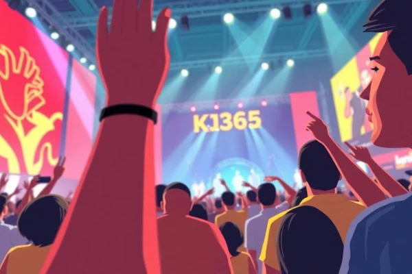 KJC365's vibrant entertainment event with engaging crowd and performers.