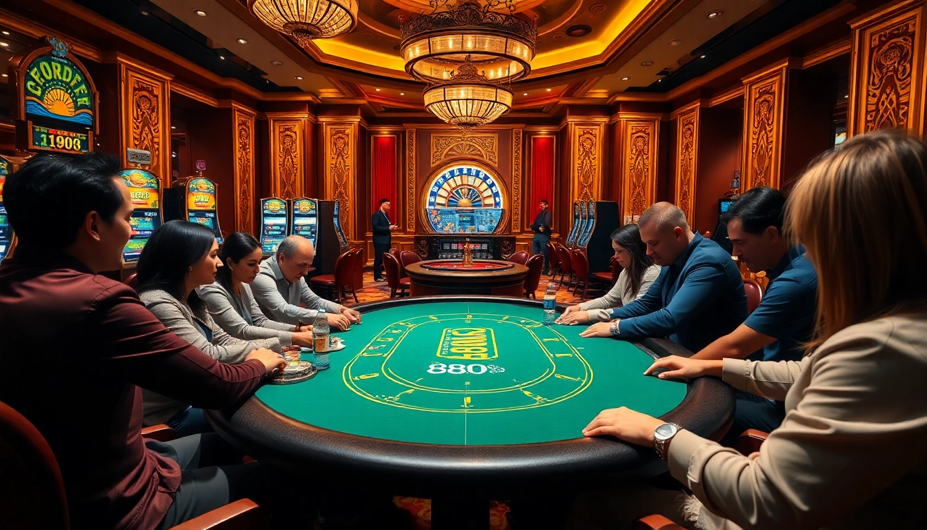 Experience high-stakes poker excitement at u888 casino with luxurious decor and vibrant gameplay.