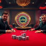 Players engage in a thrilling poker game at Lu88 casino, enhancing the excitement of online gambling.