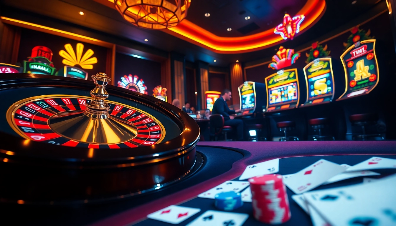 Rasakan kegembiraan dan kemewahan dengan Datukwin di suasana kasino yang hidup menampilkan roulette dan poker.