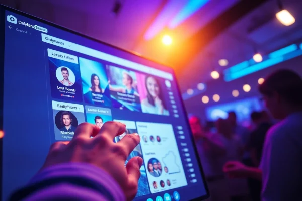 OnlyFans Search interface displaying vibrant profiles and user-friendly filters.