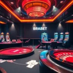 Engage in thrilling high-stakes games at BRABET's luxurious casino tables.