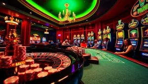 Engaging roulette table scene with players and hidden wiki elements for gambling excitement.