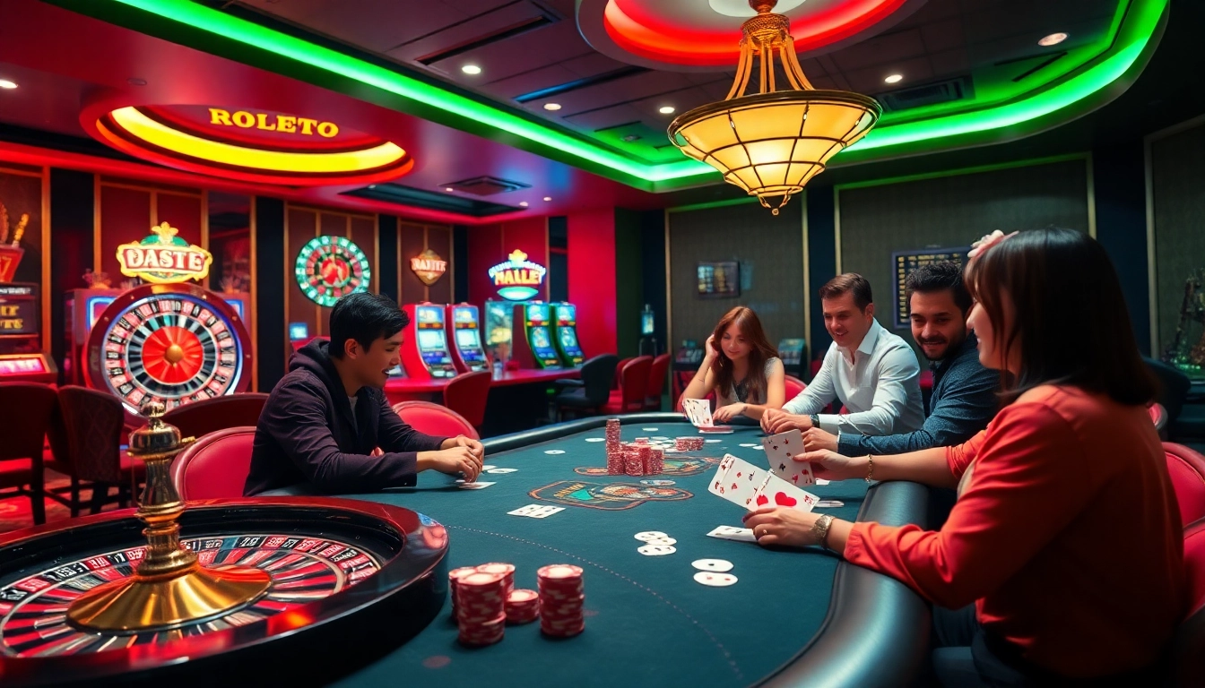 Players celebrate wins at the poker table, embodying the excitement of https://gg88.guru/ casino gaming.