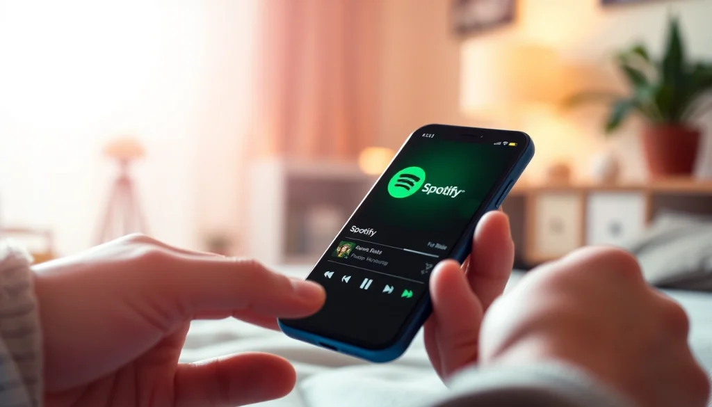 Enjoy ad-free music streaming with the Spotify mod app on smartphone