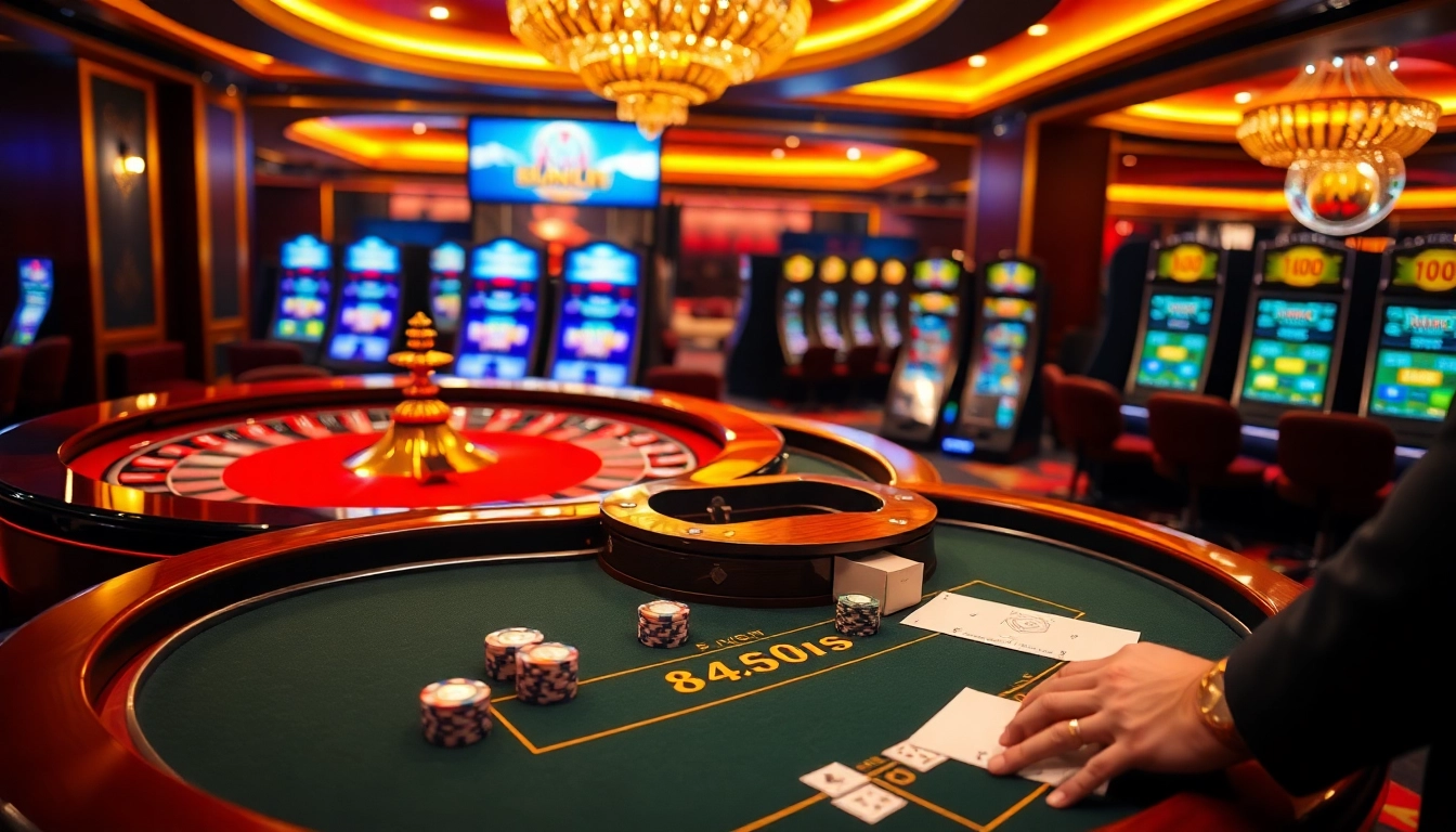 Experience the thrill of online gambling at https://123b.ing/ with vibrant casino visuals.