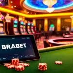 Experience the thrilling atmosphere of BRABET's modern casino interface filled with vibrant games.