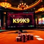 The k9k9 game interface showcased in a vibrant casino setting, highlighting excitement and high stakes.