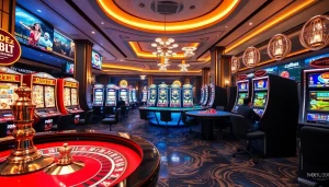 Engaging players enjoy the excitement of tải NOHU90 at a luxurious online casino interface.