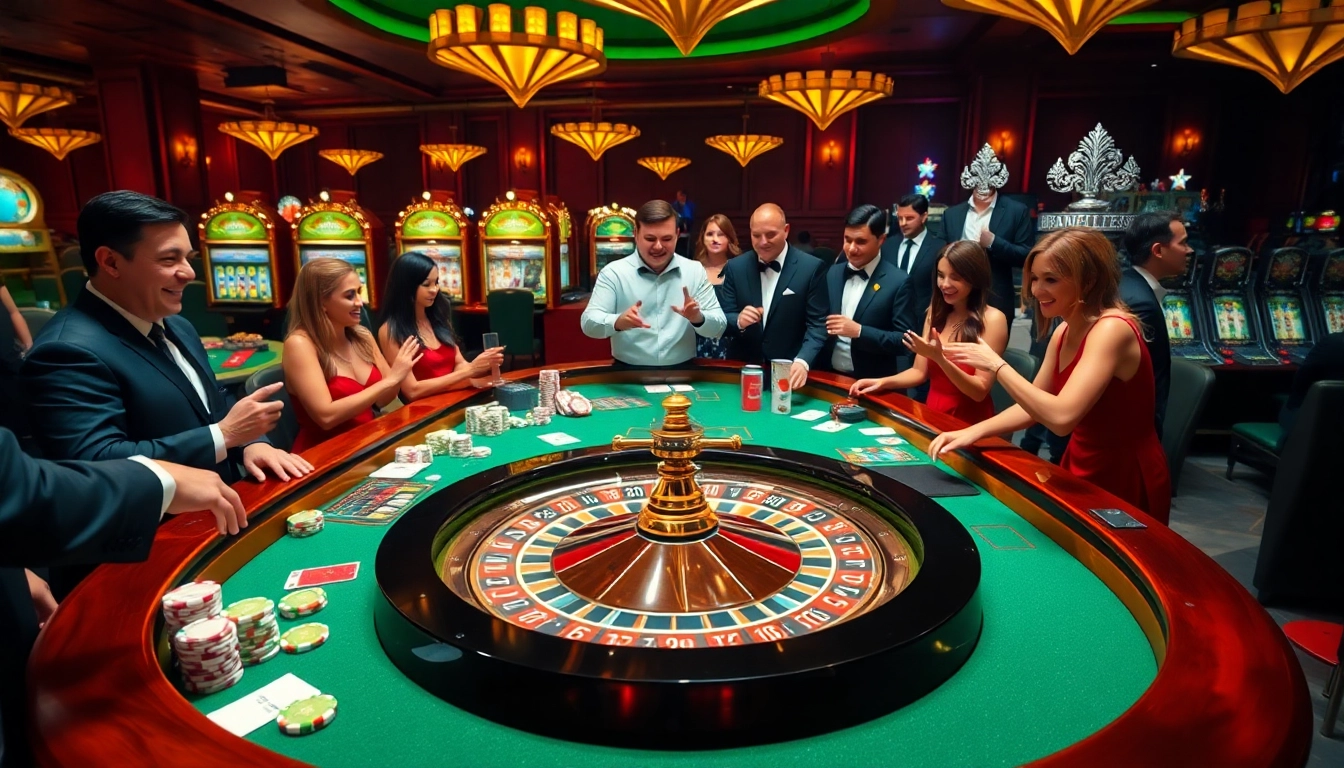 Experience thrilling gaming moments at Gopay88 Daftar with vibrant casino tables and players.