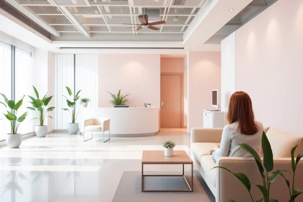 女性の薄毛治療クリニックの環境、信頼と専門性を示す。