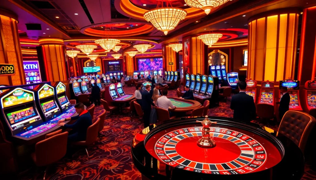 SODO CASINO displays a vibrant casino atmosphere with players enjoying poker and engaging roulette action.