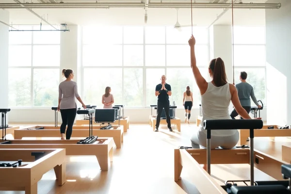 自然光が差し込むモダンなスタジオで専門的な指導を受けられるマシンピラティスおすすめクラス