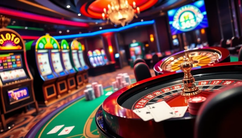 Experience high-stakes excitement at slot365 with vibrant casino games and luxurious environments.
