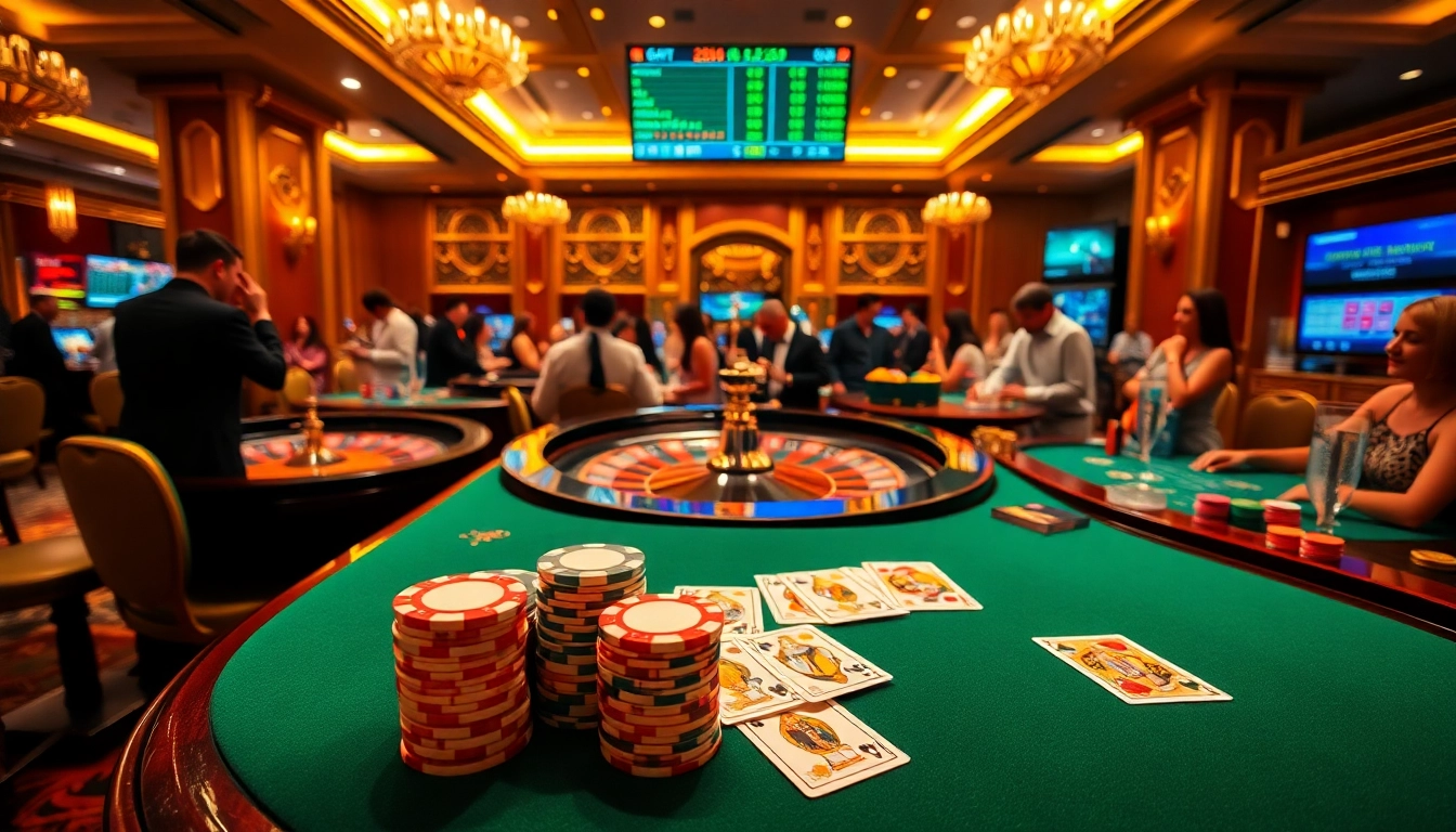Engage with the vibrant casino environment at https://vb88.social/ featuring lively roulette action, poker chips, and online gaming excitement.