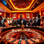 Exciting casino moments at nk88 with vibrant roulette action and engaged players.